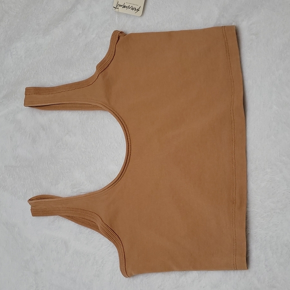 FP Movement Hot Shot Cami Crop Tank Top in Toasted Coconut XS - Picture 4 of 17